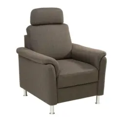 Sessel in Flachgewebe Schlammfarben