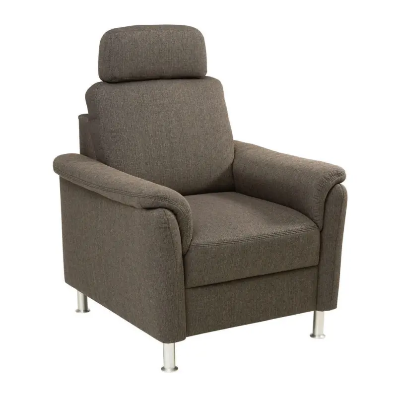 Sessel in Flachgewebe Schlammfarben