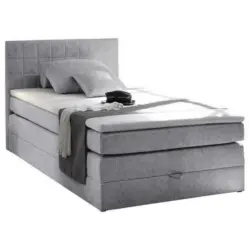 Boxspringbett 140/200 cm in Hellgrau