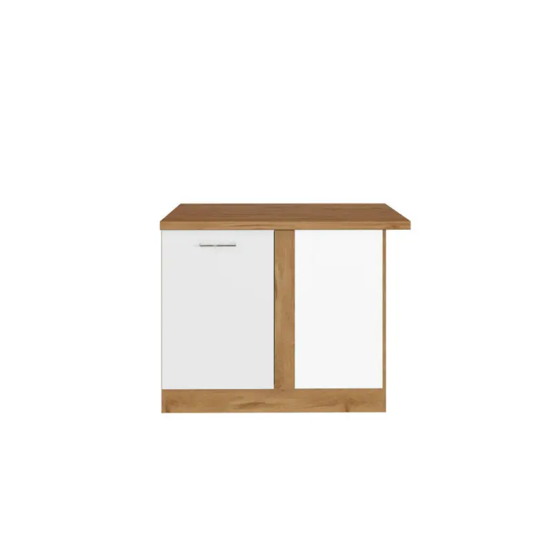 Eckunterschrank 110/85/60 cm in Weiß
