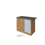 XXXLutz Lauterach - Ihr M&ouml;belhaus bei Bregenz Eckunterschrank 110/85/60 cm in Eichefarben