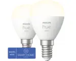 Hornbach Philips hue Tropfenlampe White dimmbar weiß E14 2x 5,7W 2x 470 lm warmweiß- neutralweiß 2 Stk - Kompatibel mit SMART HOME by hornbach