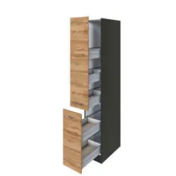 Apothekerschrank 30/200/60 cm in Eichefarben