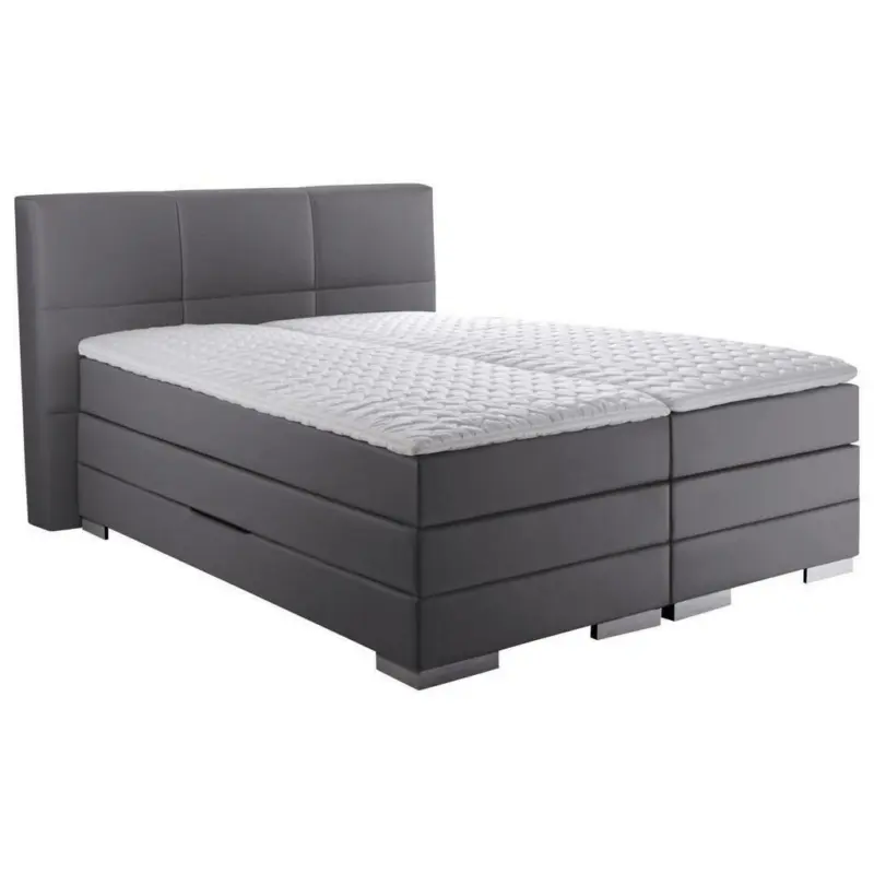 Boxspringbett 120/200 cm in Grau