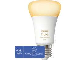 Philips hue Lampe White Ambiance dimmbar matt A60 E27/8W(75W) 1100 lm 2200- 6500 K - Kompatibel mit SMART HOME by hornbach