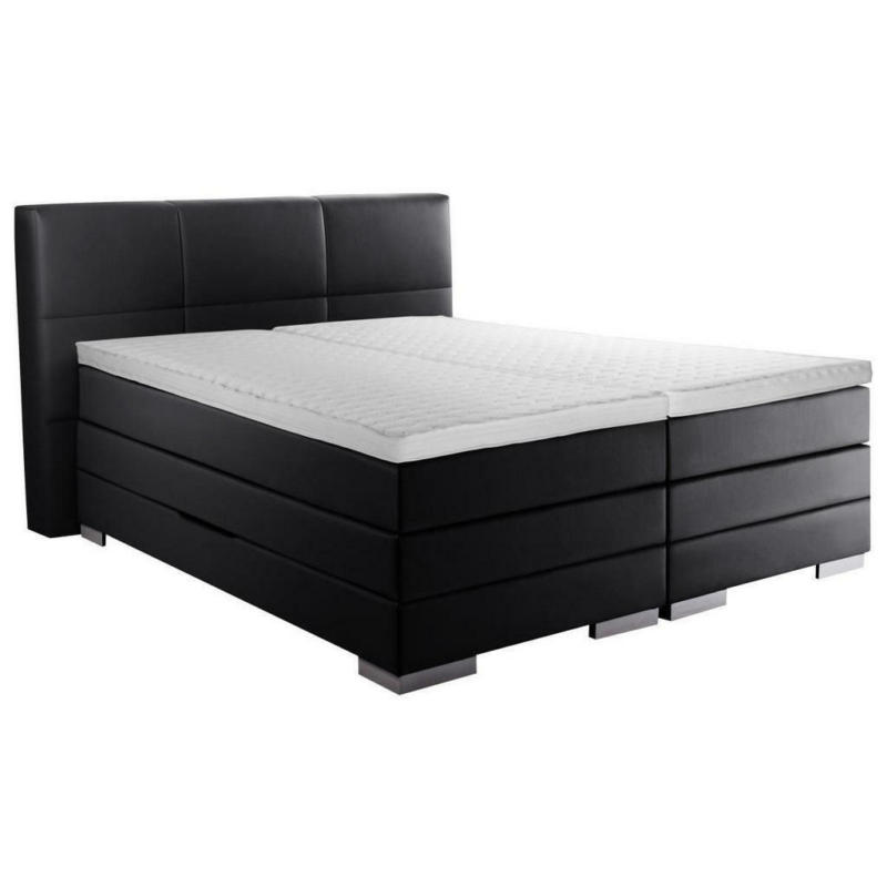 Boxspringbett 140/200 cm in Schwarz