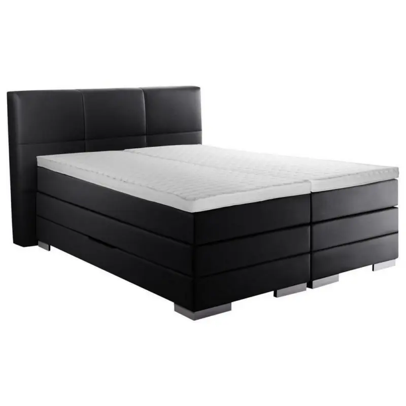 Boxspringbett 120/200 cm in Schwarz