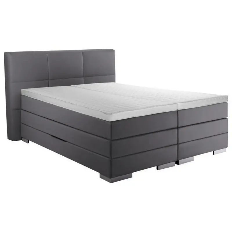 Boxspringbett 120/200 cm in Grau