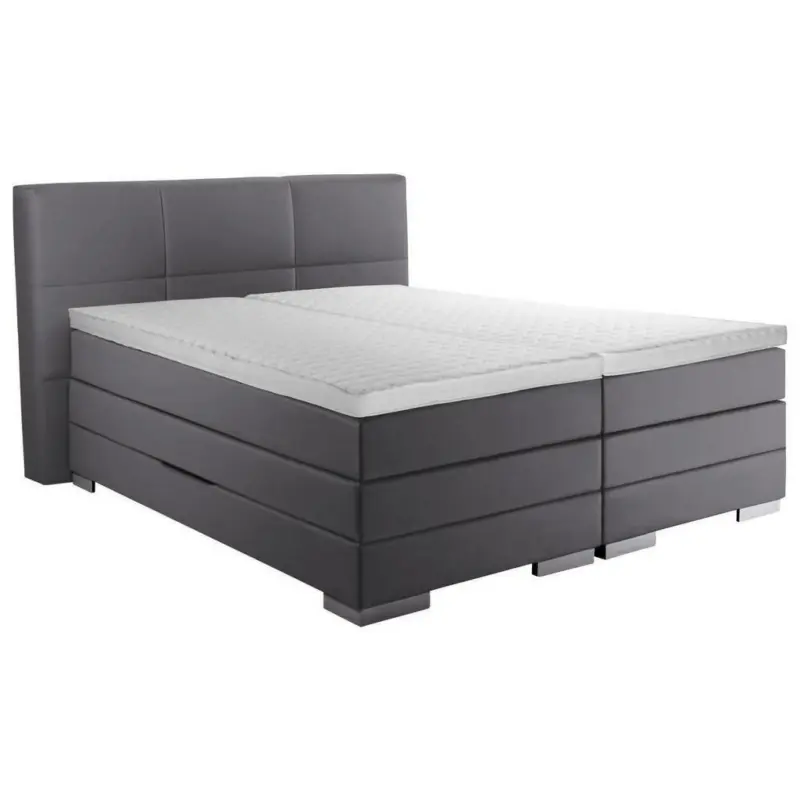 Boxspringbett 140/200 cm in Grau