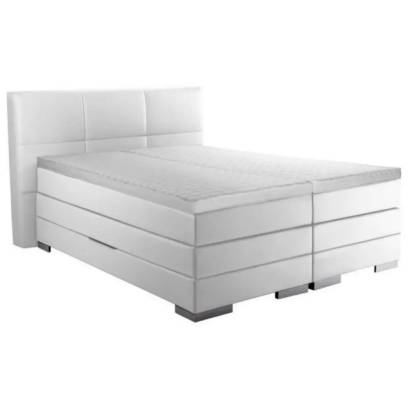 Boxspringbett 120/200 cm in Weiß