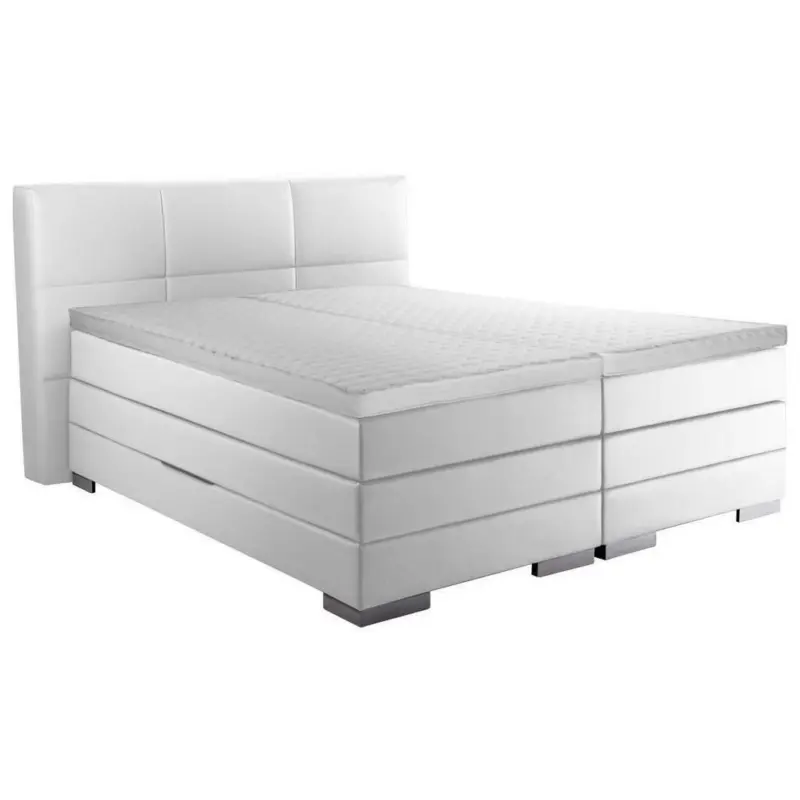 Boxspringbett 140/200 cm in Weiß