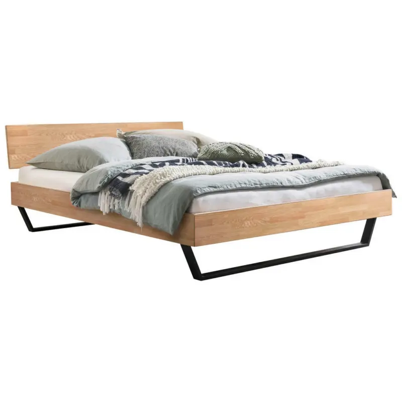 Bett 140/200 cm in Eichefarben