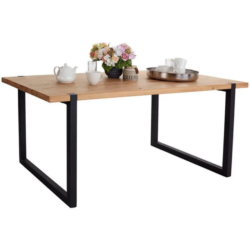 Esstisch in Holz, Metall 180/90/75 cm