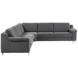 Ecksofa in Chenille Grau