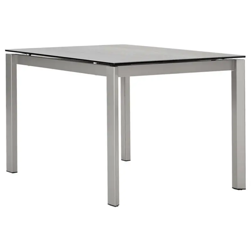 Esstisch in Metall, Stein 130-190/85/75 cm