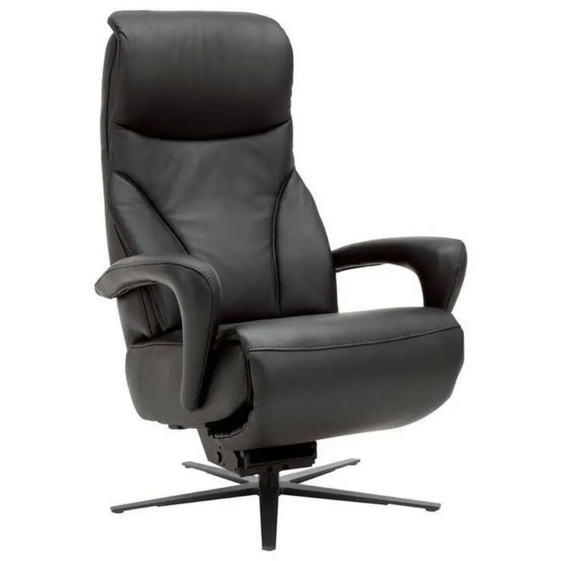 Relaxsessel in Leder Schwarz