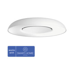 Philips hue Deckenleuchte White Ambiance dimmbar 22,5W 2400 lm warmweiß-tageslichtweiß HxØ 71x391 mm Still weiß inkl Dimmschalter - Kompatibel mit SMART HOME by hornbach