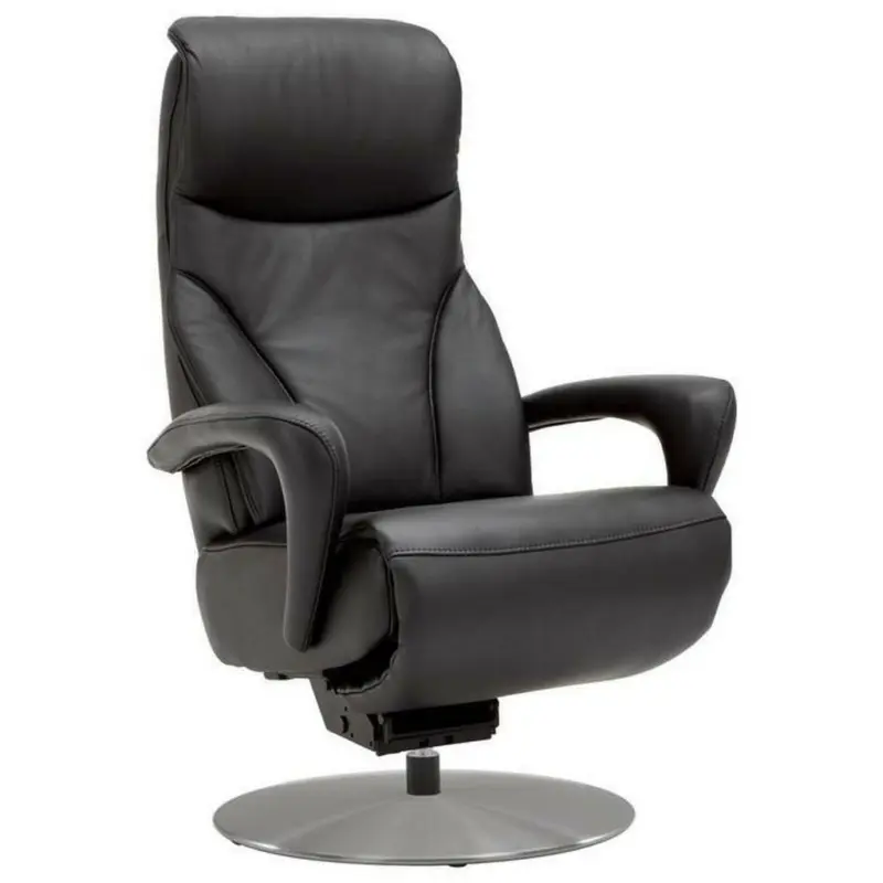 Relaxsessel in Leder Schwarz