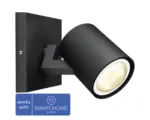 Hornbach LED Spot HUE Philips Hue Runner LED wechselbar GU10 5 W Warmweiß Neutralweiß Tageslichtweiß 1-flammig IP 20 schwarz ()