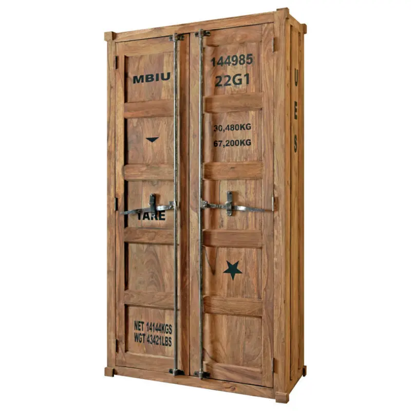 Drehtürenschrank in Sheeshamfarben