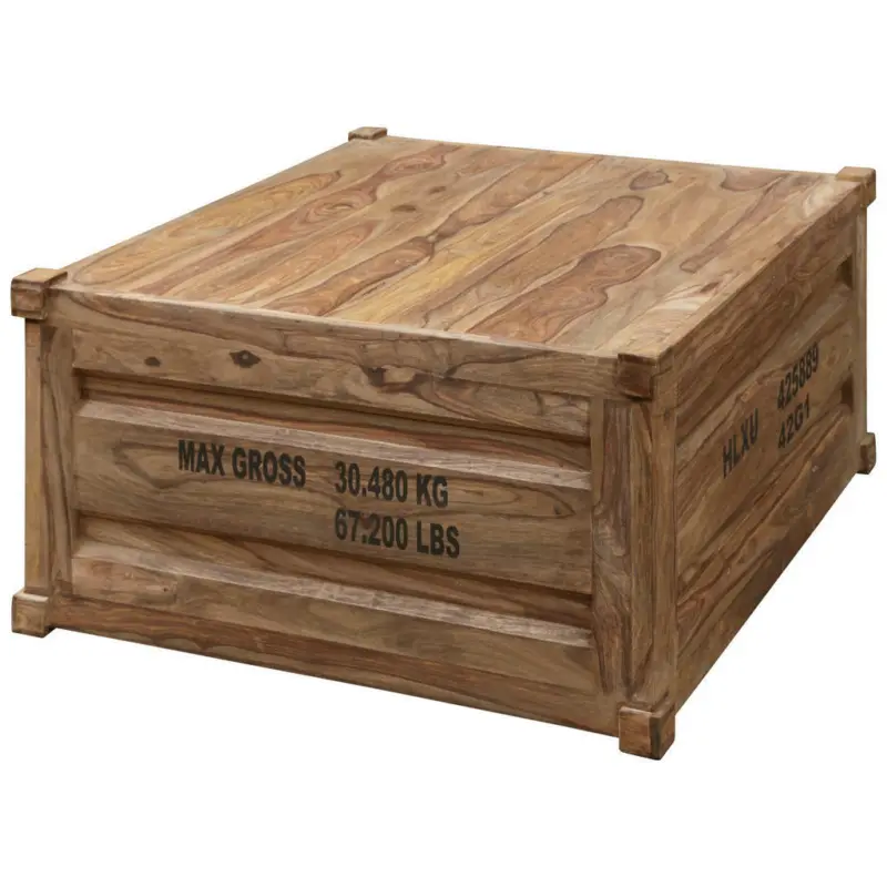 Couchtisch in Holz 91/91/50 cm