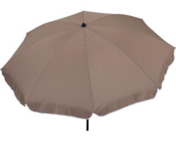 Sonnenschirm Marktschirm Solaris Ø 180 cm Polyester mocca