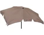 Hornbach Sonnenschirm Marktschirm Solaris 180x130 cm Polyester mocca