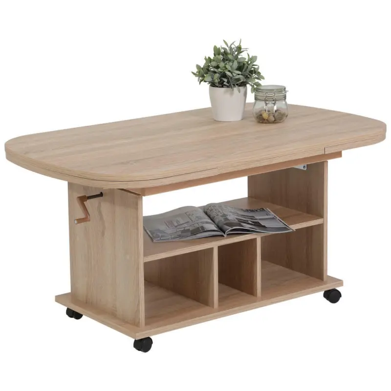 Couchtisch in Holzwerkstoff 107-157/67/53-63 cm