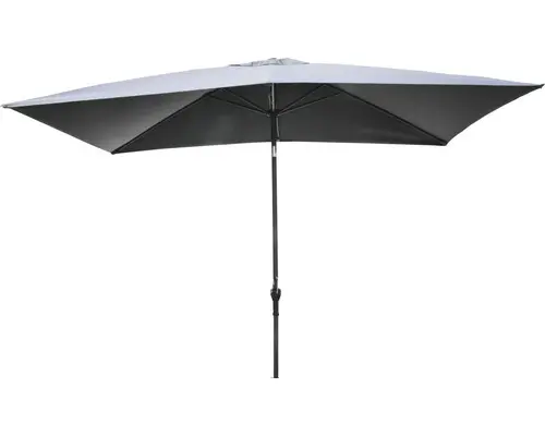 Sonnenschirm Marktschirm Acapole 300x200 cm Polyester anthrazit