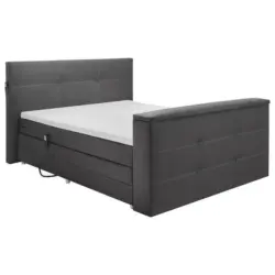 Boxspringbett 180/200 cm in Anthrazit