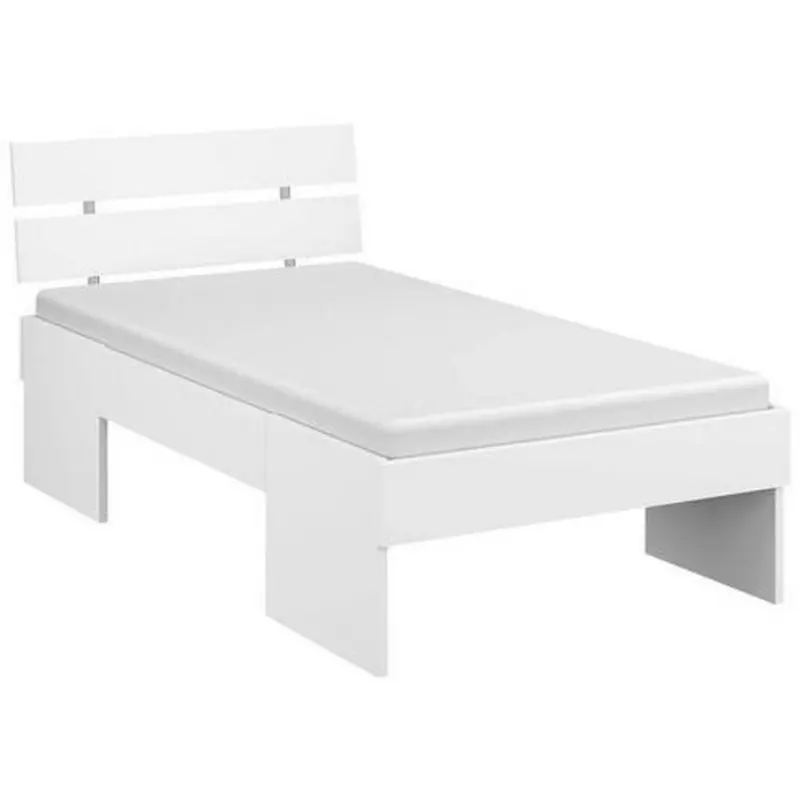 Bett 90/200 cm in Weiß