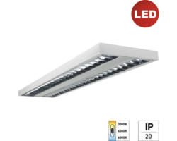 LED Deckenleuchte 42 W 5300 lm 3000-6000 K kaltweiß - warmweiß 1245x312x40 mm IP20 weiß