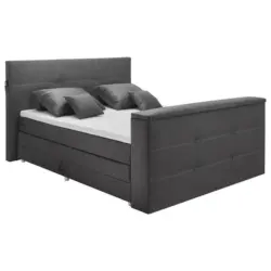 Boxspringbett 180/200 cm in Anthrazit
