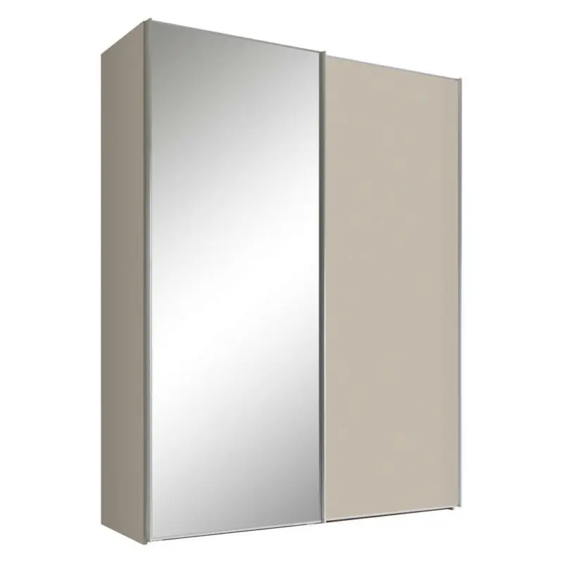 Schwebet&uuml;renschrank in Sandfarben