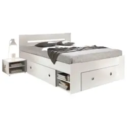 Bettanlage 140/200 cm in Weiß