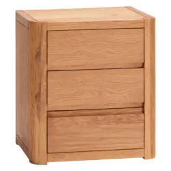 Nachtkästchen in massiv Eiche Eichefarben