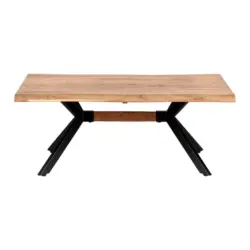 Couchtisch in Holz, Metall 115/70/45 cm