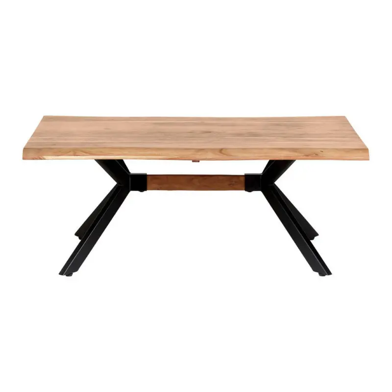 Couchtisch in Holz, Metall 115/70/45 cm