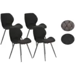 XXXLutz Lauterach - Ihr Möbelhaus bei Bregenz Stuhl-Set 4 Stück in Stahl Mikrofaser