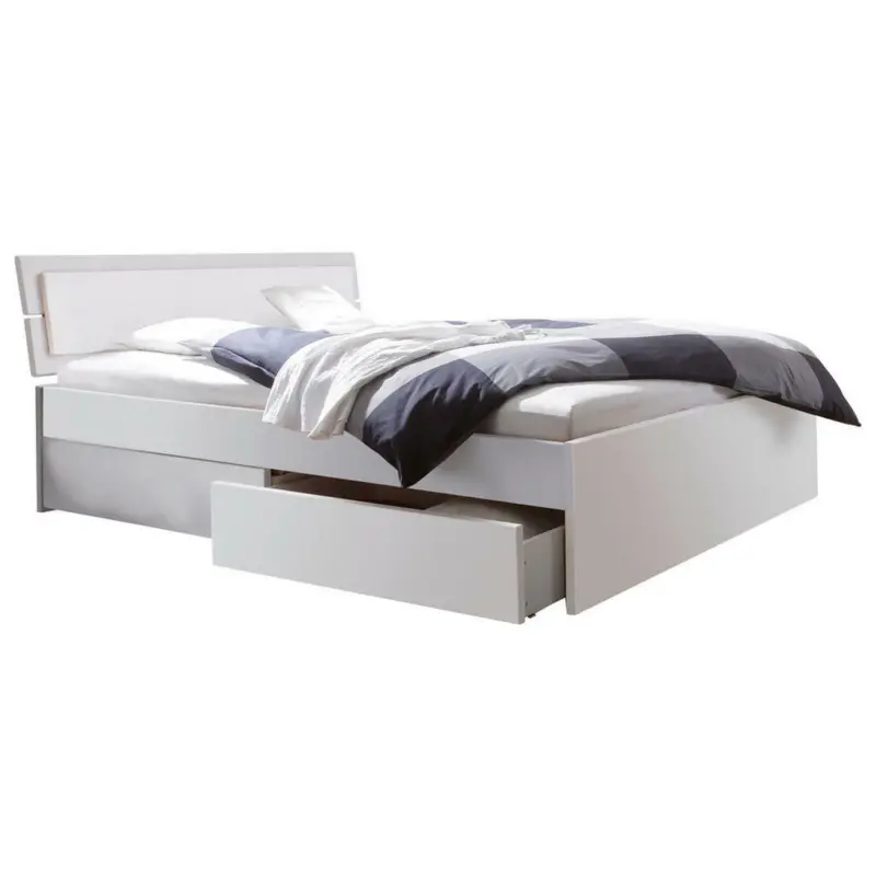 Stauraumbett 160/200 cm in Weiß