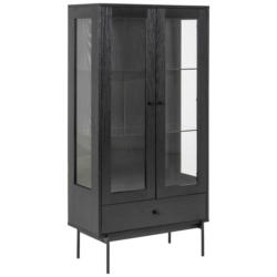 Vitrine in Schwarz