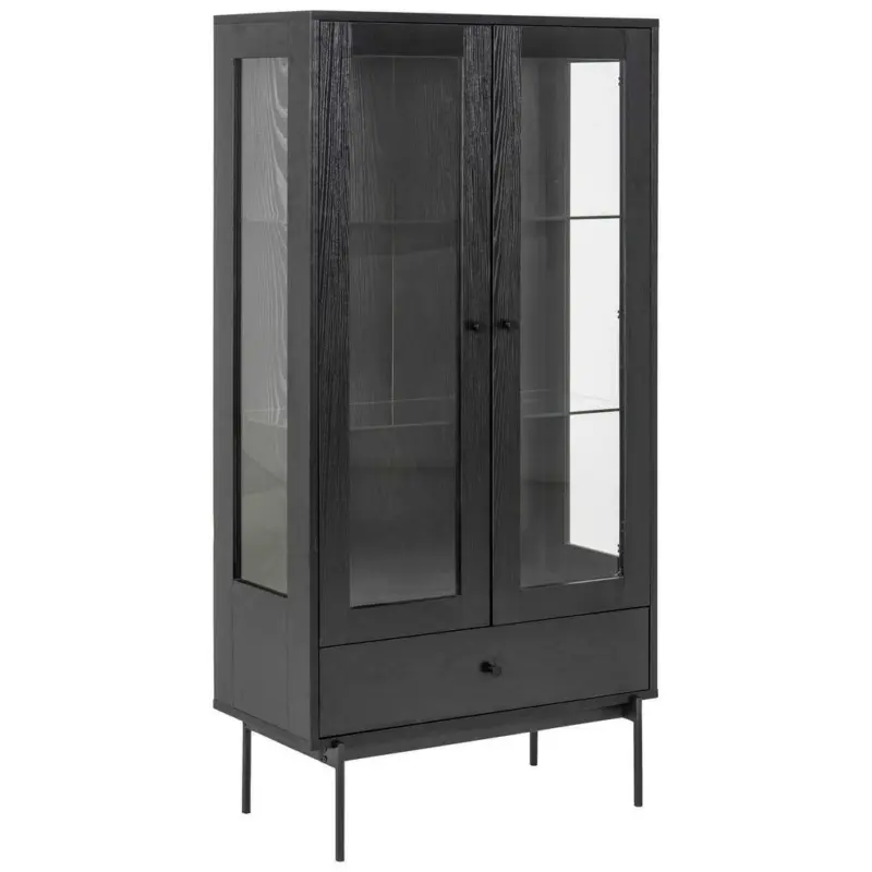Vitrine in Schwarz