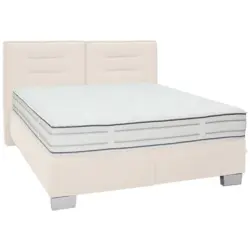 Boxspringbett 200/200 cm in Beige