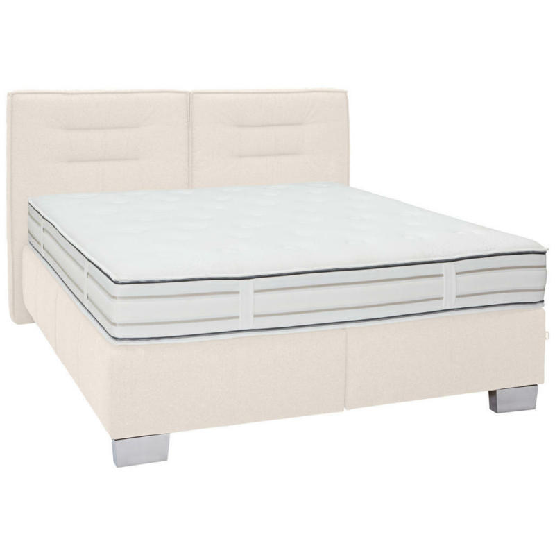 Boxspringbett 200/200 cm in Beige