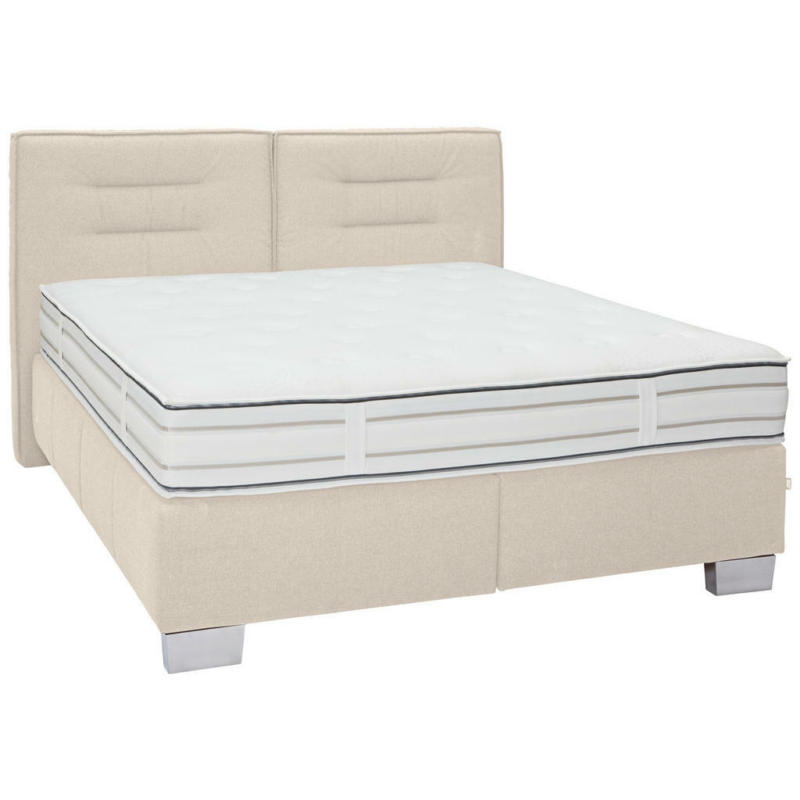 Boxspringbett 160/200 cm in Beige