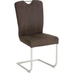 Schwingstuhl in Edelstahl Mikrofaser