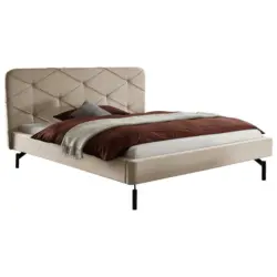 Polsterbett 180/200 cm in Creme