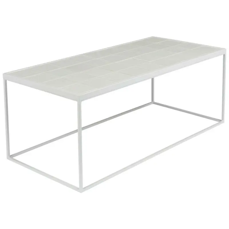Couchtisch in Metall, Keramik, Holzwerkstoff 93/43/36 cm