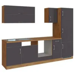 Küchenleerblock 270 cm in Anthrazit