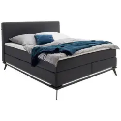Boxspringbett 180/200 cm in Anthrazit